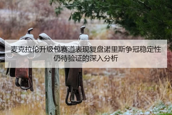 麦克拉伦升级包赛道表现复盘诺里斯争冠稳定性仍待验证的深入分析
