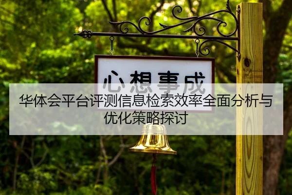 华体会平台评测信息检索效率全面分析与优化策略探讨